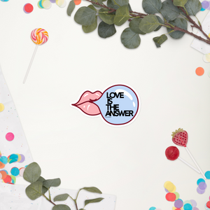 Our motto. | Yes, we have another Sticker! With bubble gum